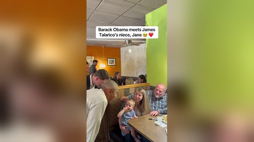 Barack Obama meets James Talarico's niece, Jane