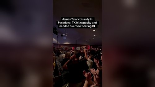 James Talarico's rally in Pasadena, TX hit capacity and needed overflow seating