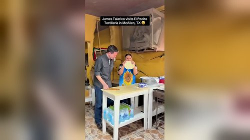James Talarico visits El Pocito Tortilleria in McAllen, TX