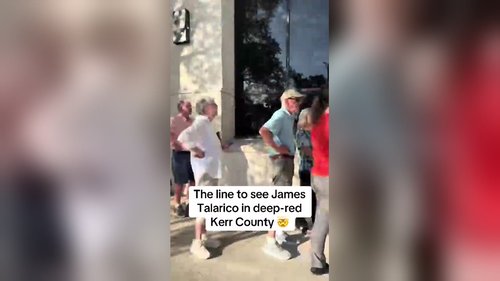 The line to see James Talarico in deep-red Kerr County