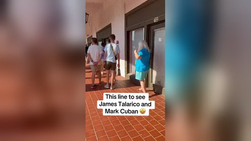 This line to see James Talarico and Mark Cuban